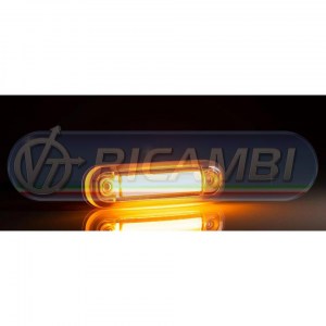 FANALINO INGOMBRO TRASPARENTE STRISCIA A LED ARANCIO