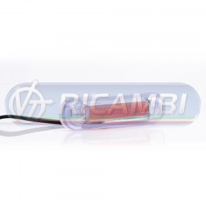 FANALINO INGOMBRO TRASPARENTE STRISCIA A LED ROSSO