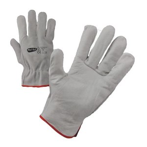 GUANTI PELLE FIORE DORSO CROSTA TG 10