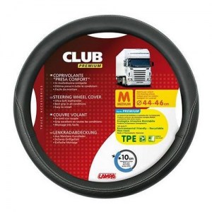 COPRIVOLANTE M 44-46 CM SIMILPELLE NERO