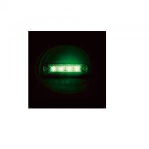 LAMPADA LED A STRICIA DA 4 LED VERDE 24V