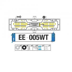 PORTATARGA POSTERIORE ALLUMINIO