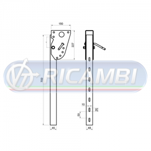PARACICLI ROVESCIABILE AGGANCIO RAPIDO ZINC. H710