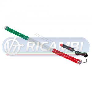 BANDIERA LUMINOSA LED TRICOLORE 24V 42 LED 60 CM