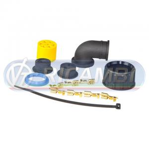 CONNETTORE ELETTRICO GIALLO FANALE RIMORCHIO ASPOCK