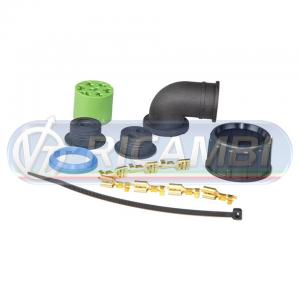 CONNETTORE ELETTRICO VERDE FANALE RIMORCHIO ASPOCK