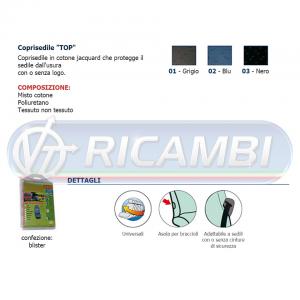 COPRISEDILE MOD CARGO TOP BLU