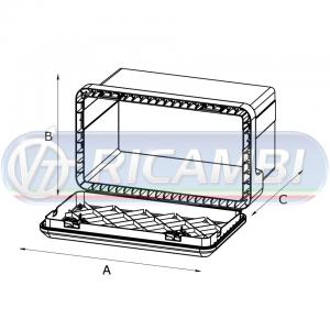 CASSETTA TERMOPLASTICA JUST 600x415x460