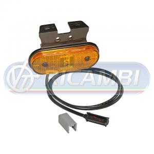 FANALINO INGOMBRO 1 LED ARANCIO UNIPOINT 0,5 MT C/STAFFA 90°