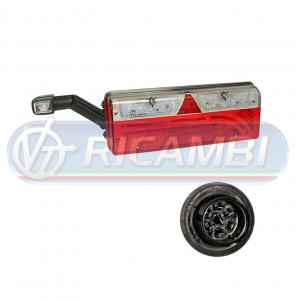 FANALE POSTERIORE RIMOR. EUROPOINT III FULL LED C/CORNETTO SX
