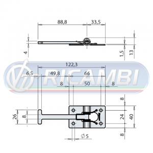 FERMAPORTA A \'T\' INOX MASCHIO