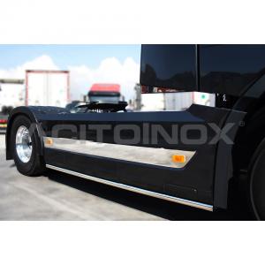 FASCE COPRICARENA INOX VOLVO FH 4 EURO 6 C/BATTERIE LAT.
