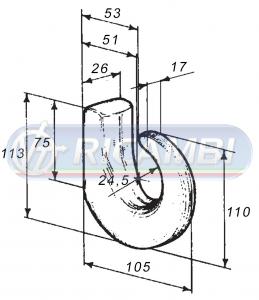 GANCIO TRAINO DIAM.48