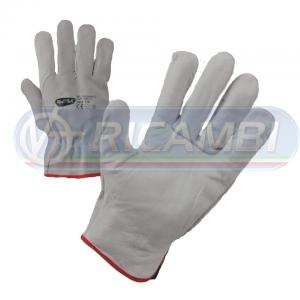 GUANTI PELLE FIORE DORSO CROSTA TG 10