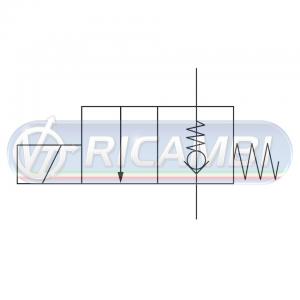 ELETTROVALVOLA SPONDA COMPLETA SINGOLO EFF. 24V MBB SORENSEN DAUTEL