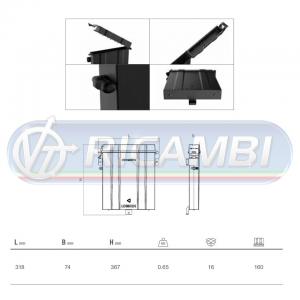 PORTA DOCUMENTI TERM. 250X320X80