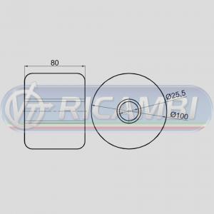 RULLO RICAMBIO TAMPONE PARACOLPI