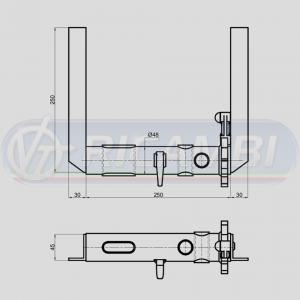 VERRICELLO DIAM.48 RINF. C/ASOLA GREZZO SX